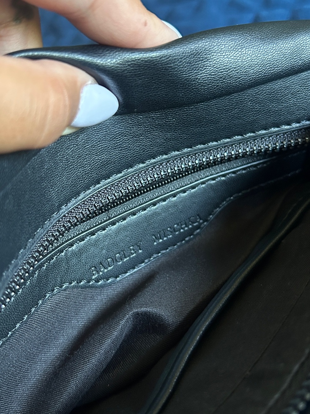 Quilted Black Chain-Handle Shoulder/Crossbody Bag - Picture 6 of 6